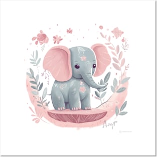 This playful pachyderm is making our hearts melt Posters and Art